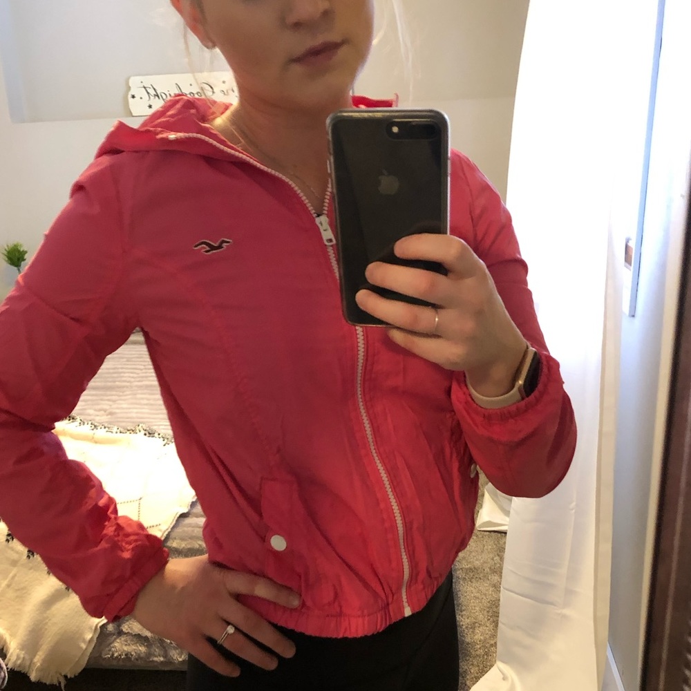 Hot Pink Hollister Windbreaker